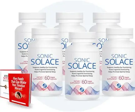 Sonic Solace Hearing Support Supplement Bottle